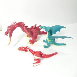 Playmobil Dragons Lot Fire Breathing Green Red Vintage Parts Pieces As Is